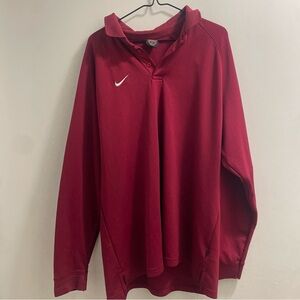 Nike Burgundy Dri-FIT Polo